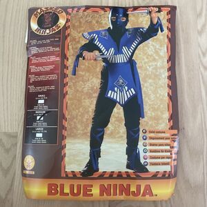 Rubie’s Costume Co. Blue Ninja Masked Halloween Costume Boys Size M 8-10